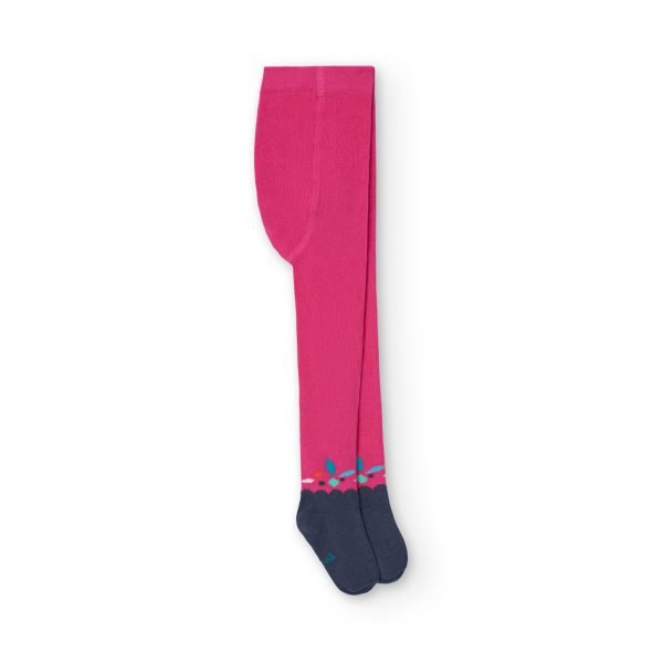 Boboli Nordic Path Print Dress & Tights - Image 5
