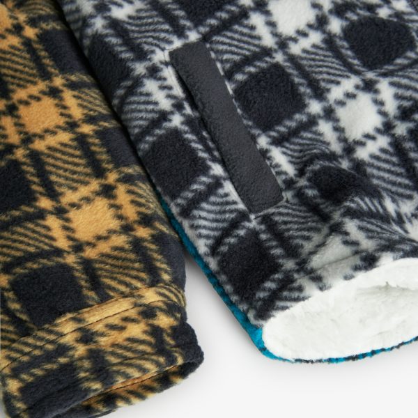Boboli Fleece Check Jacket - Image 4