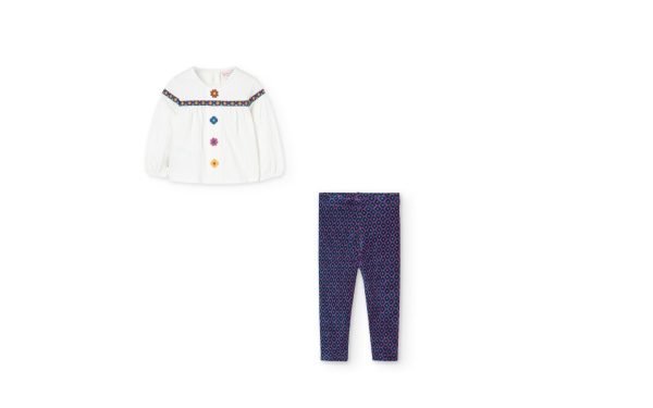 boboli blouse and legging set