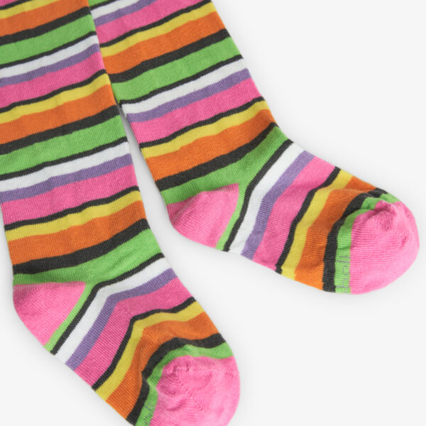 Boboli Fuchsia Thick Stripe Tights - Image 2