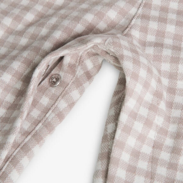 Boboli Dungaree Cream Check Knit Set - Image 3