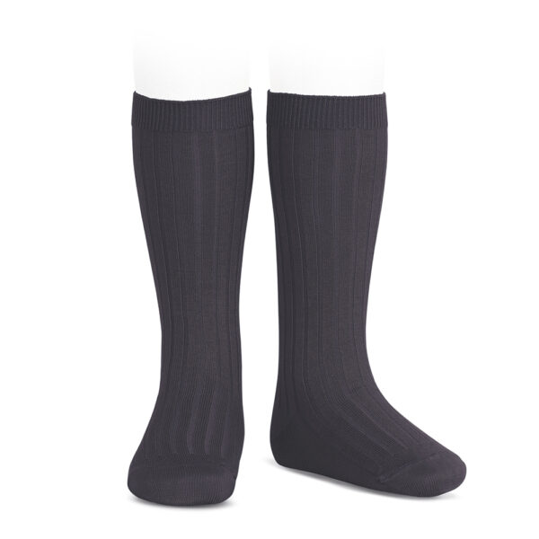 Condor BASIC RIB KNEE HIGH SOCKS NAVY BLUE