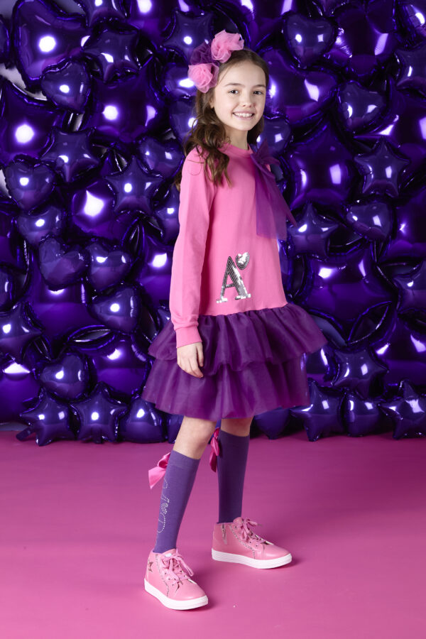 ADee Thea Bow Sweat Dress - Image 3