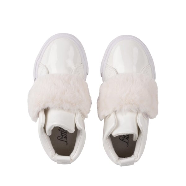 Little A by A Dee Furever faux fur strap high top - Image 3
