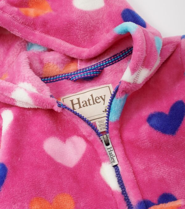 Hatley Hearts Fleece Zip-Up Hoodie - Image 4