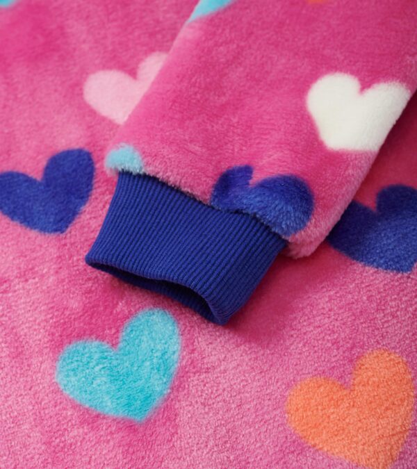 Hatley Hearts Fleece Zip-Up Hoodie - Image 2