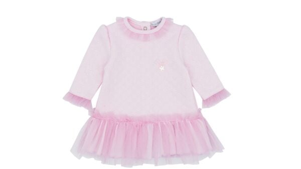blues baby pink tulle dress