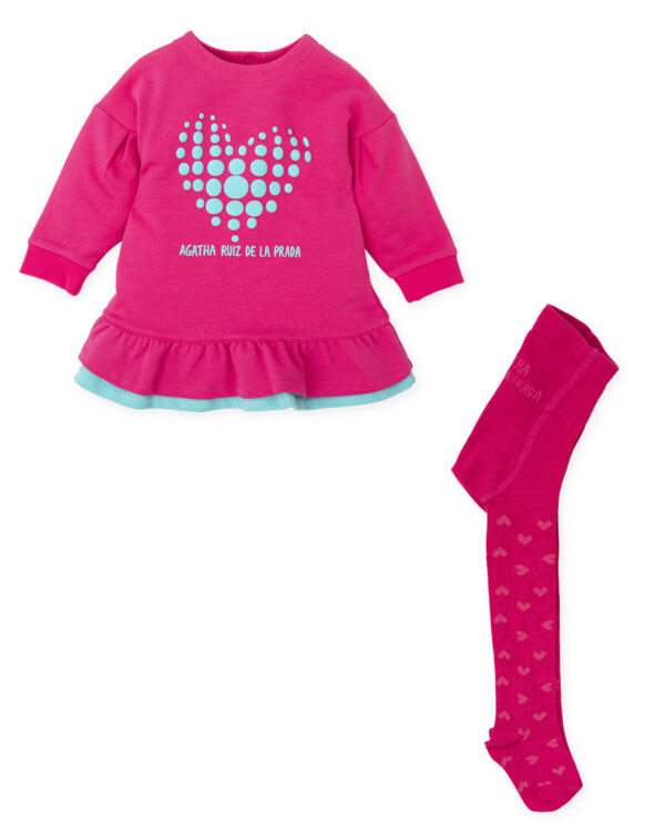 Agatha Ruiz De La Prada  Pink Dress and Tights - Image 4