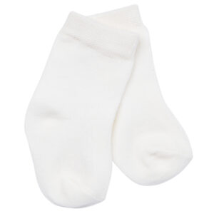 Emile et Rose Avery Unisex Ivory Baby Socks, Twin Pack