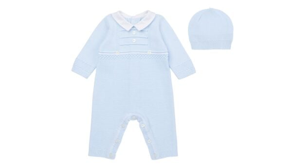 Emile et rose hugo knitted all in one suit with hat