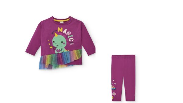 tuc tuc cyber dino tulle legging set