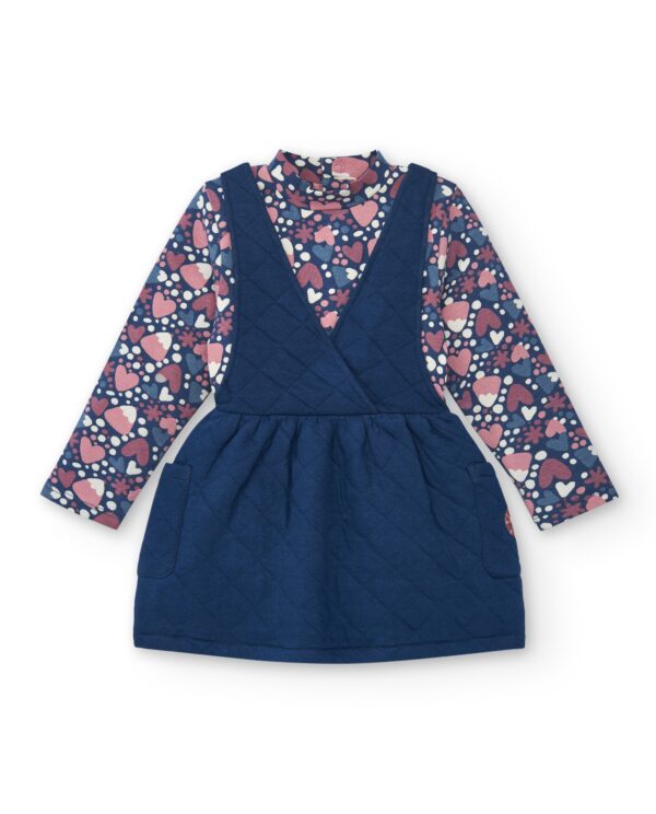 Tuc Tuc navy pinafore set