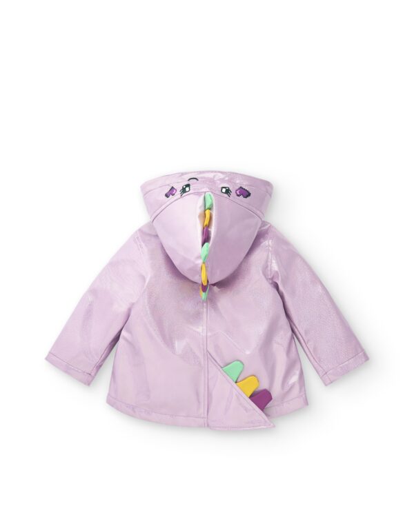 TucTuc Purple raincoat with rainbow hood - Image 2