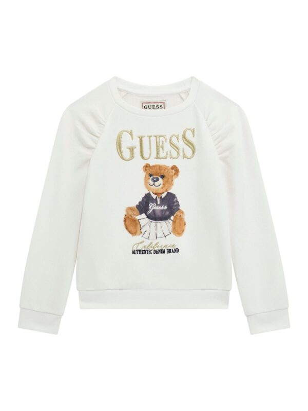 Guess White Teddy Long Sleeve Top and Leggings Set - Image 2