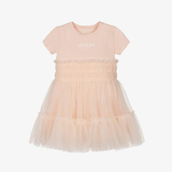 Guess blush pink cotton tulle dress