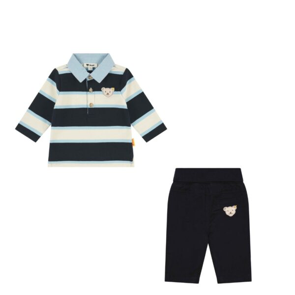 Steiff navy polo shirt and jogger set