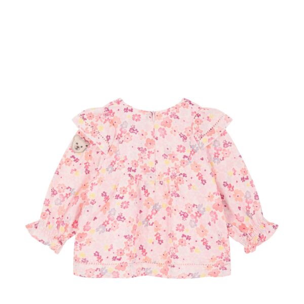 Steiff Pink Blouse longsleeve top and leggings set - Image 4