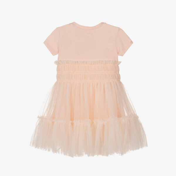 Guess Pink Cotton & Tulle Dress - Image 2