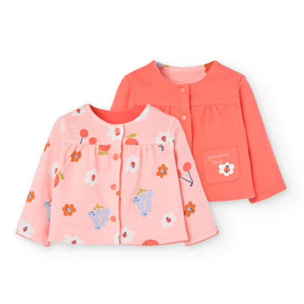 Boboli watermelon reversible jacket