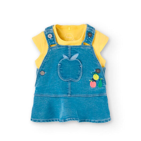 Boboli mimosa pinafore set