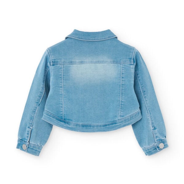 Boboli Soft Blue Denim Jacket - Image 3