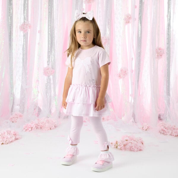 A Dee Cecelia Seersucker frill legging set