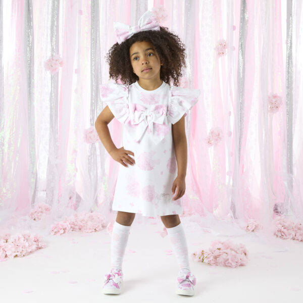 A Dee Cali Sweat dress with large bow detail