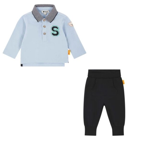 Steiff Long Sleeve Polo Shirt And Jogger Set