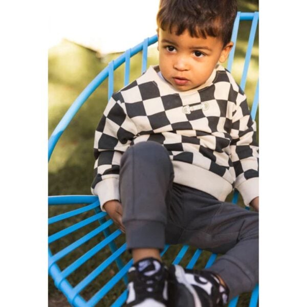 Quapi Grey Shapes Sweater and Jogger Set