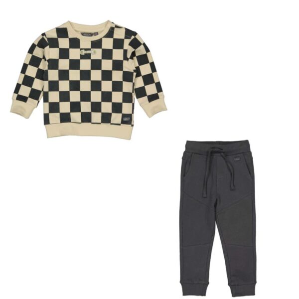 Quapi Grey Shapes Sweater and Jogger Set - Image 2