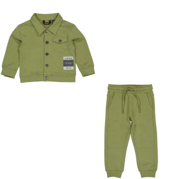 Quapi Dark Olive Green Jogger Set - Image 2