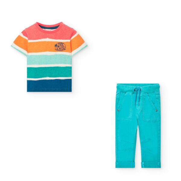 Boboli T-shirt and Trouser Set