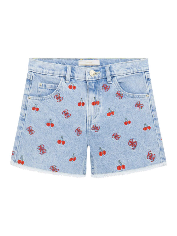 Guess indigo cherry print shorts