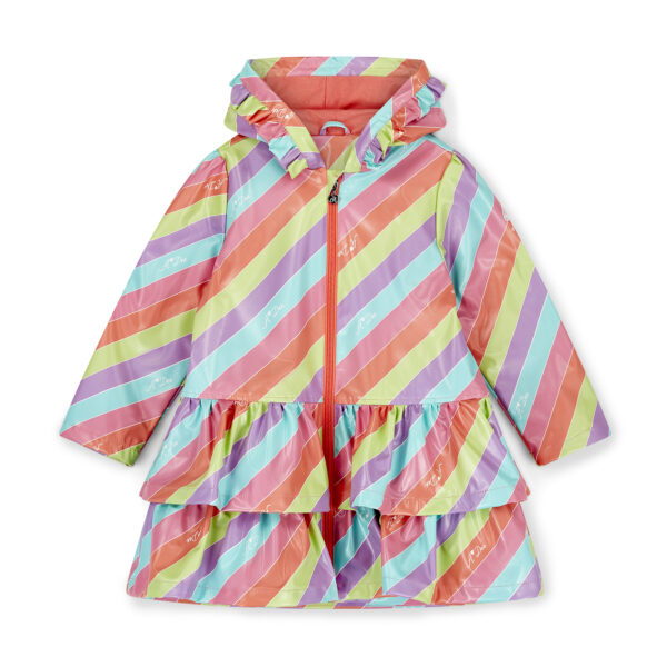 A Dee Daphne Stripe Raincoat - Image 3