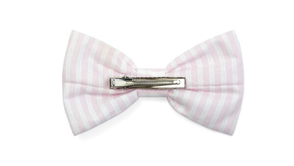 A Dee Pink Blossom Claire Seersucker Bow Hairclip - Image 2
