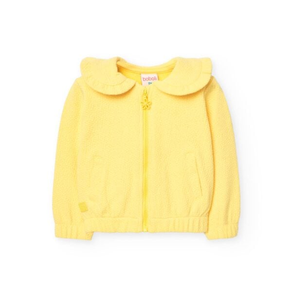 boboli yellow zip up jacket