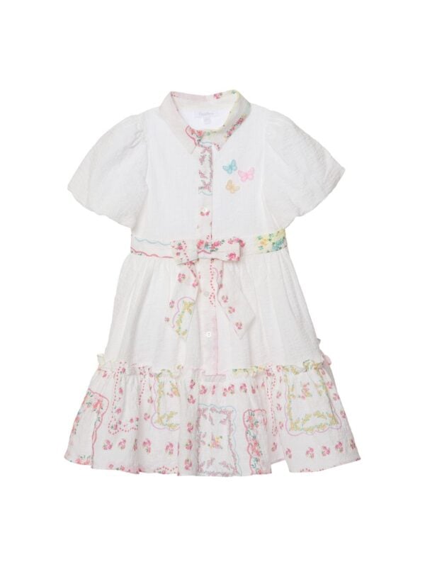 Patachou Liberty White Cotton Floral Dress - Image 2