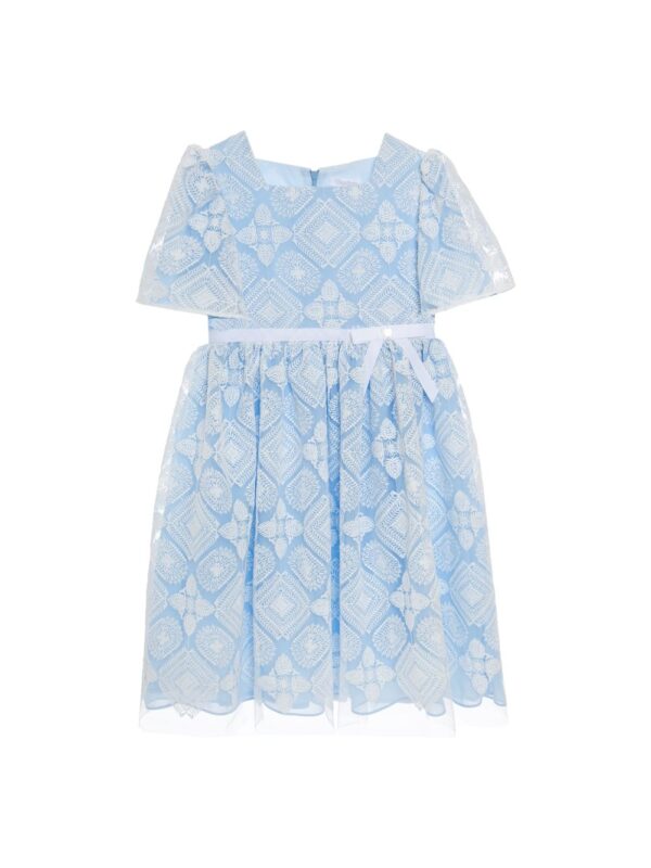Patachou Blue Chiffon Dress - Image 3