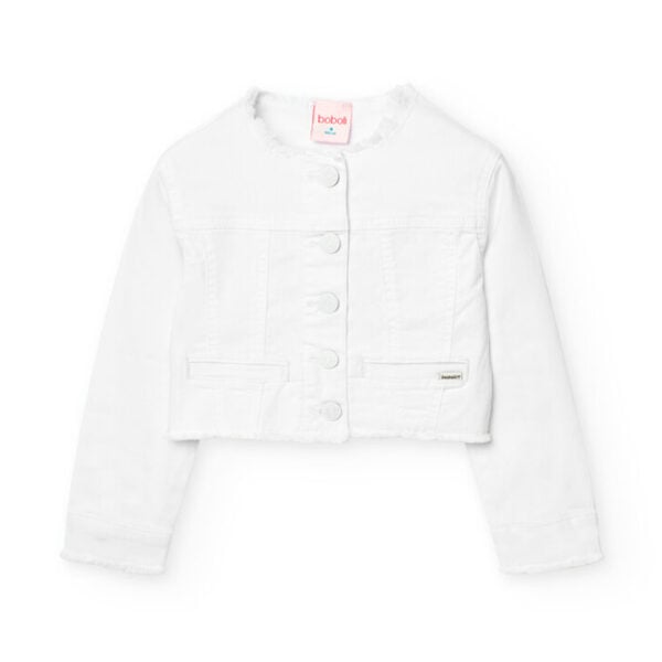 boboli white denim jacket
