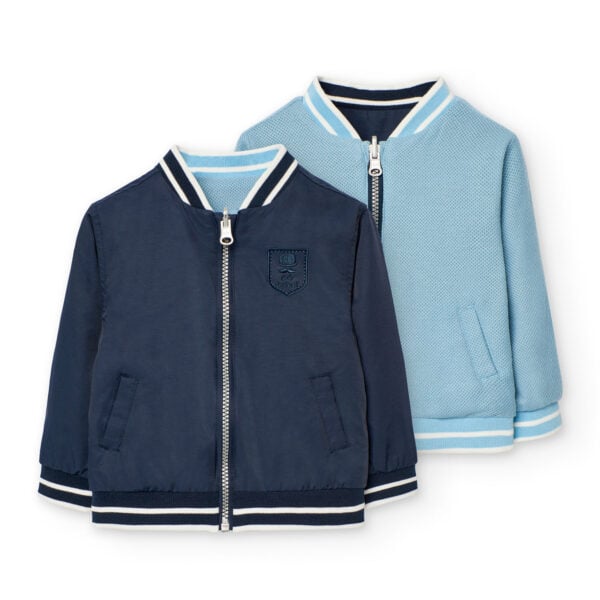 Boboli reversible navy and blue jacket