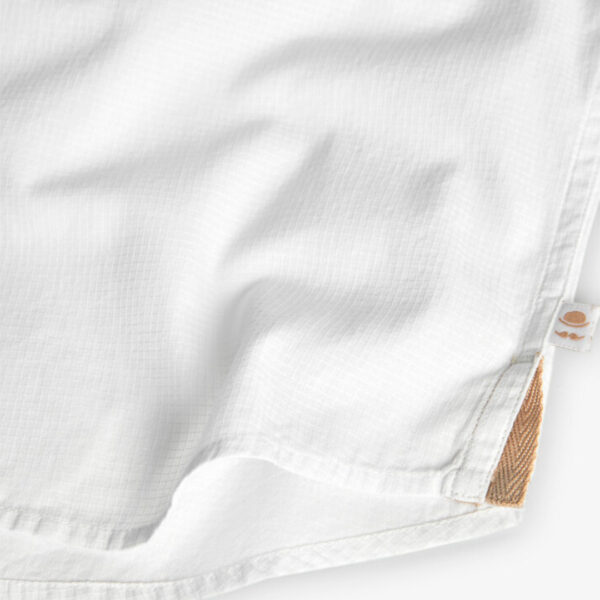Boboli White Grandad Collar Shirt - Image 3