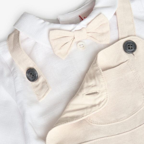 Boboli Linen Dungaree Set - Image 5