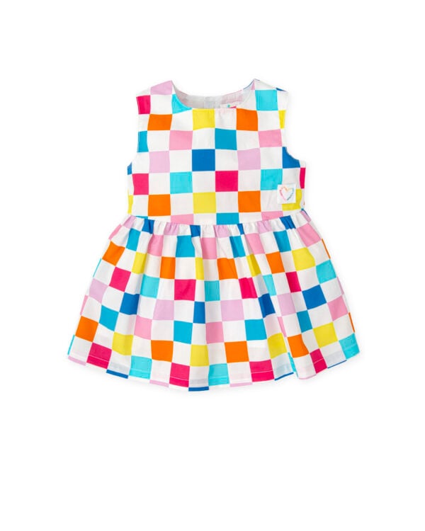 Agatha Ruiz De La Prada Colourful Check Cotton Dress - Image 2