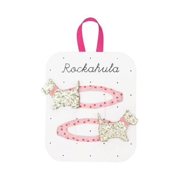 Rockahula Spotty Scottie Dog Clips