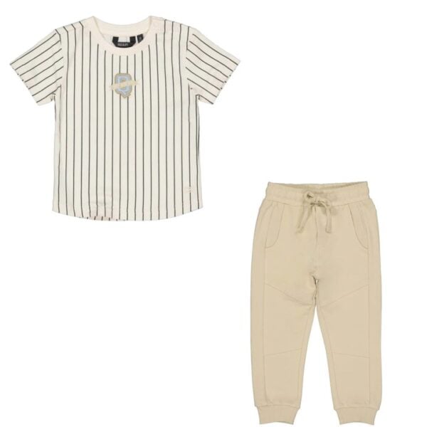 quapi striped t-shirt and jogger set