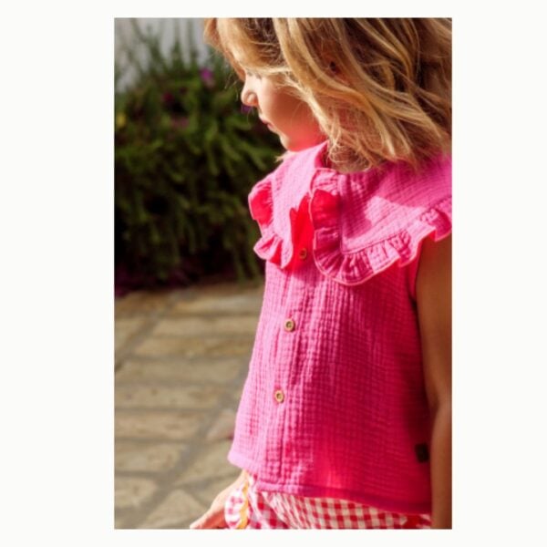 Jose Varon Pink Gingham Short Set - Image 2