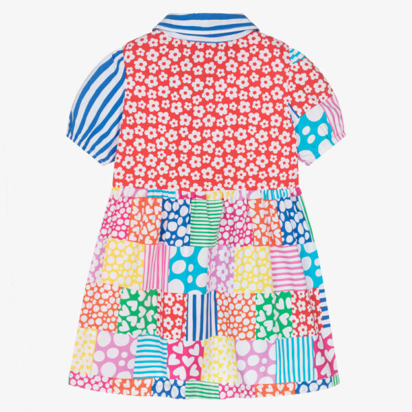 Agatha Ruiz de la Prada Blue & Red Multi-Pattern Cotton Dress - Image 3