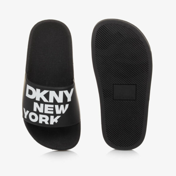 DKNY Black & White Branded Sliders - Image 3