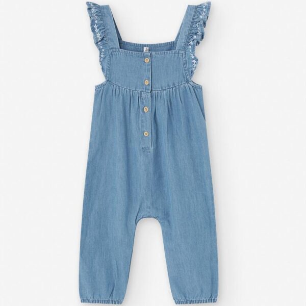 Losan Chambray Denim Dungaree and T-shirt Set - Image 3