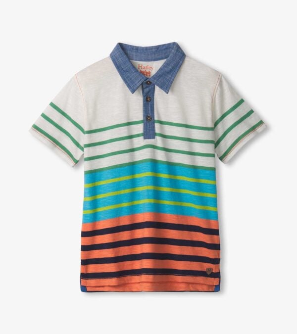 Hatley spring stripe polo shirt